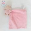 Doudou Chat beige rose pâle mouchoir à pois SHIMA