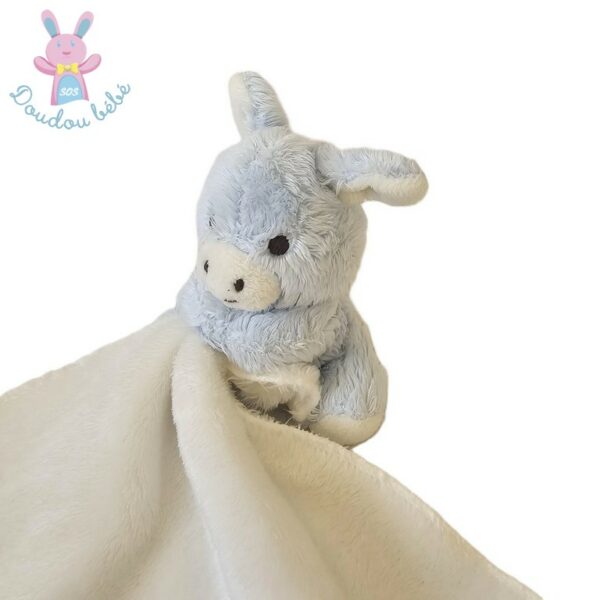 Doudou Ane Régliss bleu mouchoir blanc KALOO