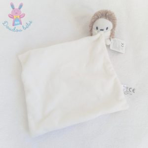 Doudou Hérisson grelot beige mouchoir blanc ZEEMAN