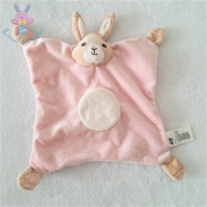 Doudou plat poupée fille rose BERLINGOT