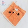 Doudou plat Renard orange blanc noir DIINGLISAR