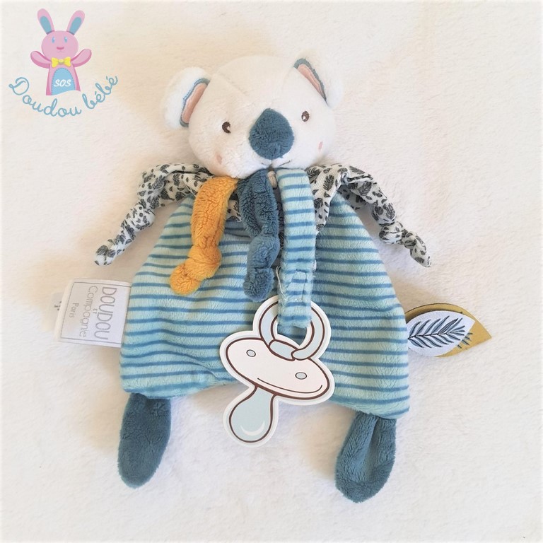 Mini doudou panda gris - Doudou et compagnie