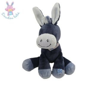 Doudou Ane Alex & Bibou bleu marine et bleu NATTOU