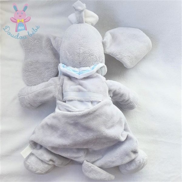 Doudou éléphant Dumbo range pyjama gris "dream" DISNEY