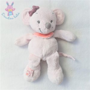 Doudou Souris rose gris Adèle et Valentine 27 cm NATTOU