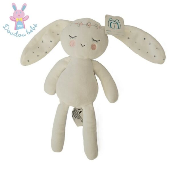 Doudou Lapin blanc dormeur blanc SIMBA