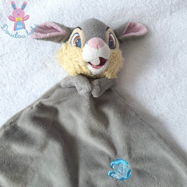 Doudou plat Lapin Panpan gris papillons nœuds DISNEY STORE