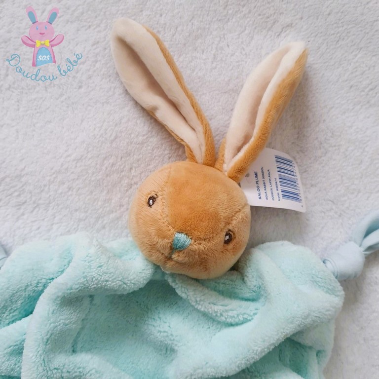 DOUDOU CARRE LAPIN BEBE VERT