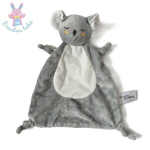 Doudou plat Koala gris blanc DPAM Du Pareil Au Même