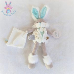 Peluche Lapin Pompon : Lapin Fraise 35 cm Doudou Et Compagnie en