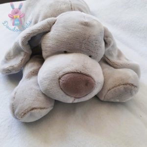 Chien naturel “J’aime mon doudou” 50 cm DOUDOU ET COMPAGNIE