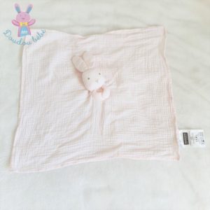 Doudou plat Lapin lange rose pâle MAISONS DU MONDE