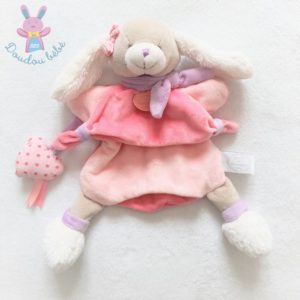 Marionnette Chien Noopette rose parme DOUDOU ET COMPAGNIE