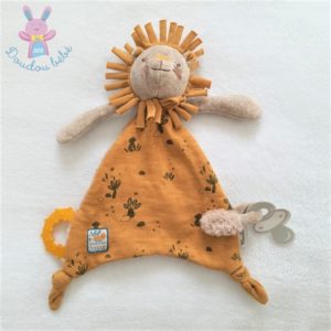 Doudou plat Lion paprika Sous mon baobab MOULIN ROTY