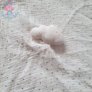 Doudou plat Nuage lange rose étoiles or MAISONS DU MONDE