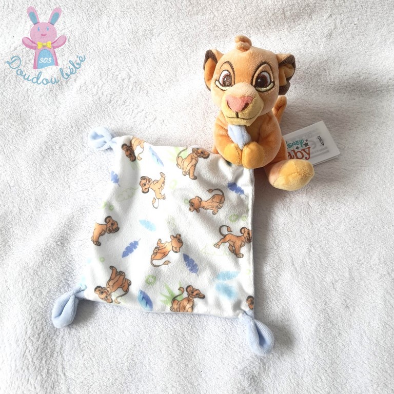 DOUDOU ROI LION SIMBA JOUET PELUCHE BEBE DISNEY BABY COMFORTER TH ELION  KING BABY