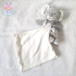 Doudou Koala Cajou gris blanc étoiles mouchoir SUCRE D’ORGE