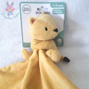 Peluche renard beige doudou marron brique Bébé Douceur