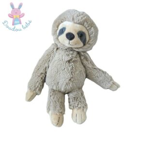 Doudou Paresseux fourrure beige 30 cm TEX BABY