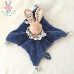 Doudou plat lapin imprimé fleuri - Jardin Mint Jolie saison - Le petit Souk