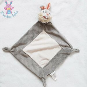 Doudou plat Lapin Panpan gris blanc DISNEY STORE