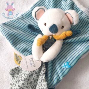 Doudou et Compagnie Marionnette Lapin blanc gris pcohe Carotte