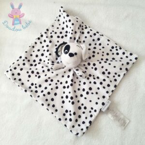 Doudou plat Chien Dalmatien noir blanc DISNEY STORE