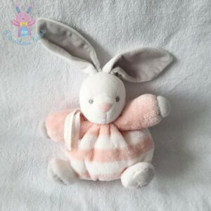 KALOO Doudou lapin boule plume rose 30 cm