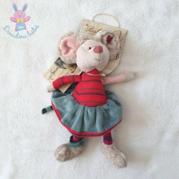 Doudou Souris Mousy rose jupe bleu BUKOWSKI