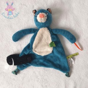 Doudou plat Panthère Zimba bleu Dans la jungle… MOULIN ROTY