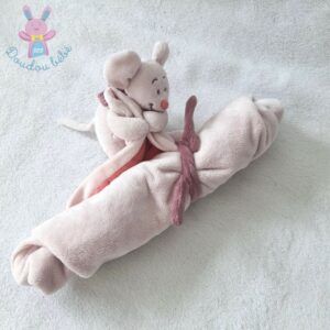 Doudou Souris Mia & Victoria couverture rose NOUKIE’S