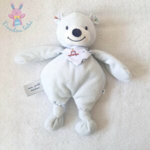 Doudou Ours bleu pâle « Mon petit doudou » BOUT’CHOU MONOPRIX