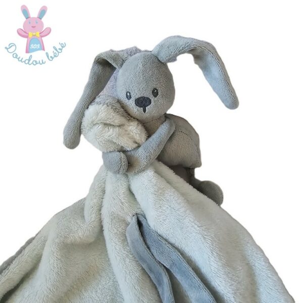 Doudou Lapin ma première couverture polaire vert NATTOU
