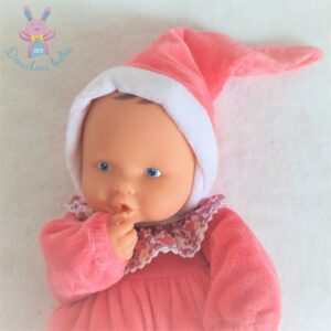 Doudou Poupée Babypouce rose blanc fleurs 2017 COROLLE