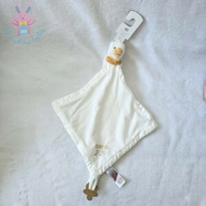 Doudou Canard blanc orange mouchoir « born in 2024 » PRIMARK