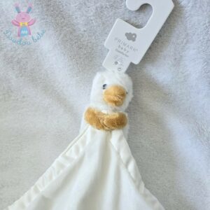 Doudou Canard blanc orange mouchoir « born in 2024 » PRIMARK