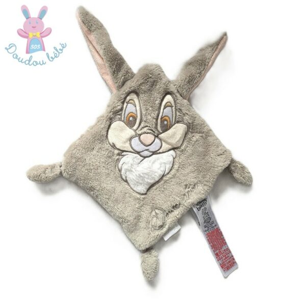 Doudou plat Lapin Panpan gris "doux rêves" DISNEY DISNEYLAND
