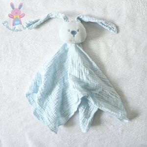 Doudou plat Lapin lange bleu pâle NATTOU