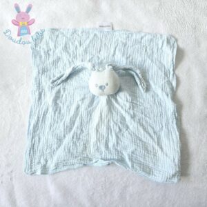 Doudou plat Lapin lange bleu pâle NATTOU