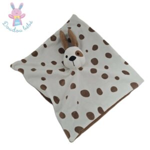 Doudou plat Chien marron blanc IKEA