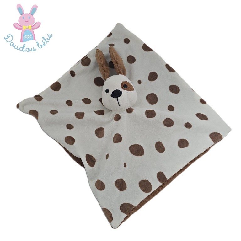 Doudou plat Chien marron blanc IKEA