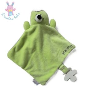 Doudou plat Hérisson vert gris ADERMA