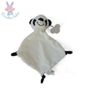 Doudou plat Panda blanc et noir FL B.V. CREDIT AGRICOLE