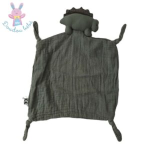 Doudou plat Dinosaure lange vert kaki LIEWOOD