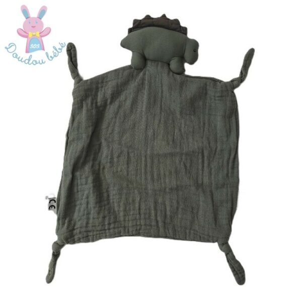 Doudou plat Dinosaure lange vert kaki LIEWOOD