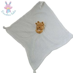 Doudou plat Girafe moutarde lange blanc MAISONS DU MONDE