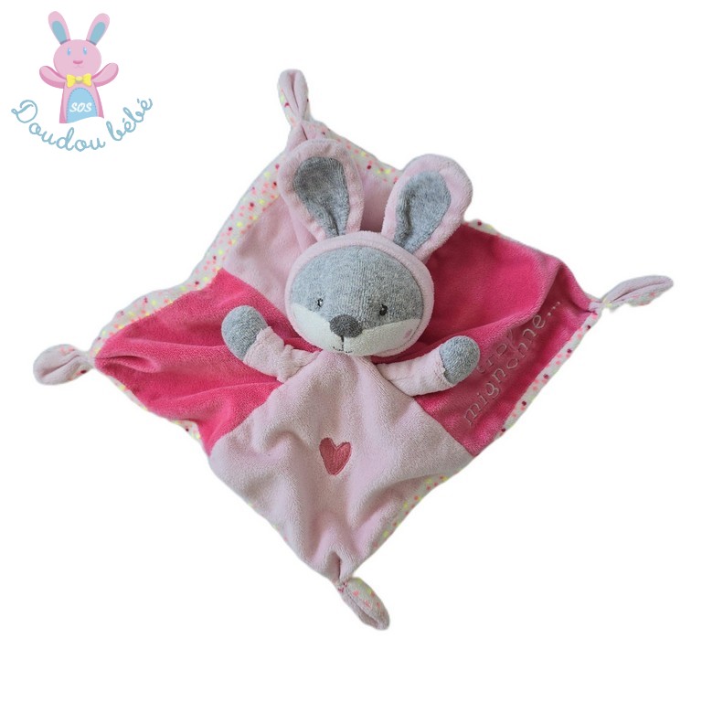 Doudou plat Renard déguisé en Lapin rose "trop mignonne" SIMBA