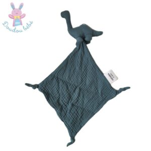Doudou plat Dinosaure lange vert foncé OSTARIA