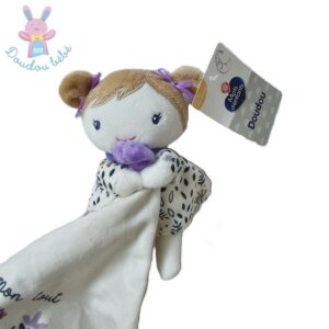 Doudou Poupée mouchoir blanc Mon tout petit bonheur MOTS D’ENFANTS