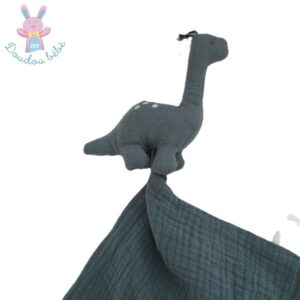 Doudou plat Dinosaure lange vert foncé OSTARIA